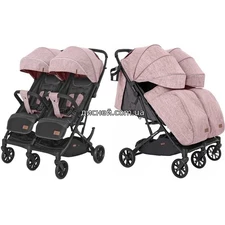 Коляска прогулочная Carrello Presto Duo CRL-5506 Cherry Pink, для двойни